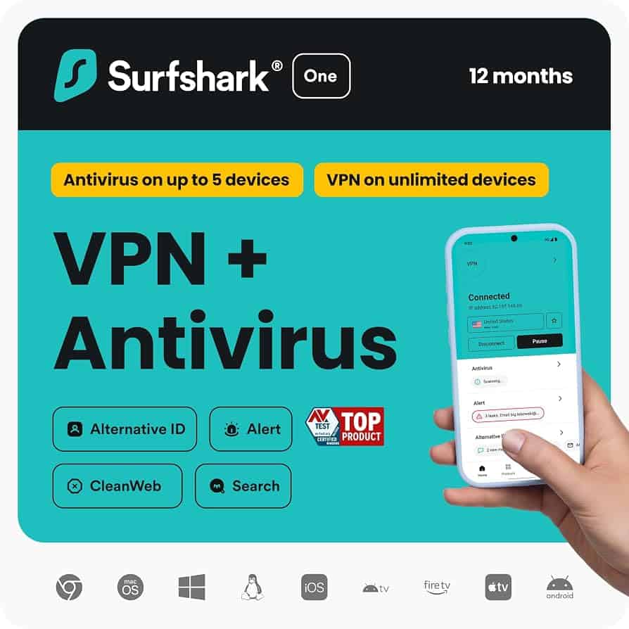 surfshark VPN and Antivirus